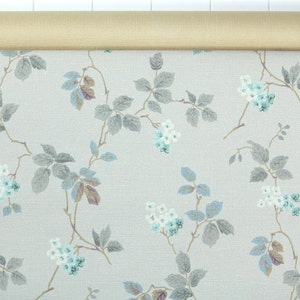 1950s Vintage Wallpaper by the Yard Gray Leaves Blue and - Etsy