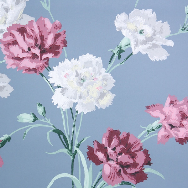 Blue Carnation Wallpaper Etsy
