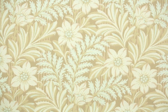 1930s Vintage Wallpaper by the Yard Floral Wallpaper with