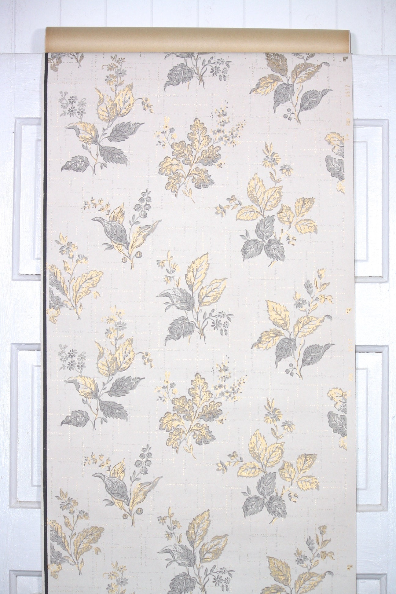 1950s Vintage Wallpaper by the Yard Botanical Vintage Etsy