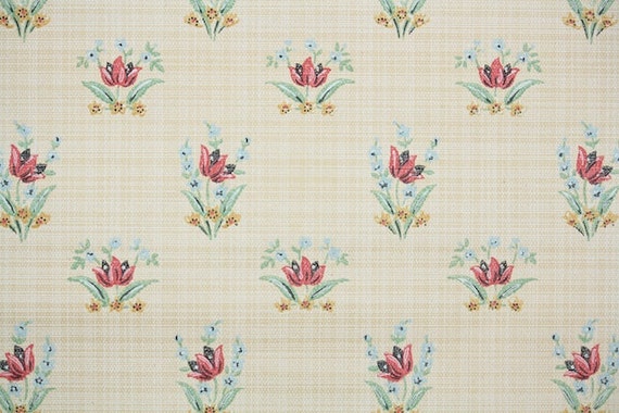 1930 S Vintage Wallpaper Antique Floral Wallpaper With Etsy 1930 S Vintage Wallpaper Antique Floral Wallpaper With Etsy