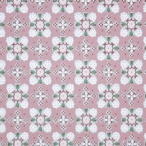 1950s Vintage Wallpaper by the Yard Geometric Wallpaper in Mauve and Gray image 1