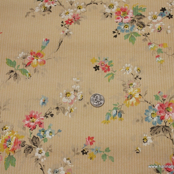 1920's Vintage Wallpaper Romantic garden floral