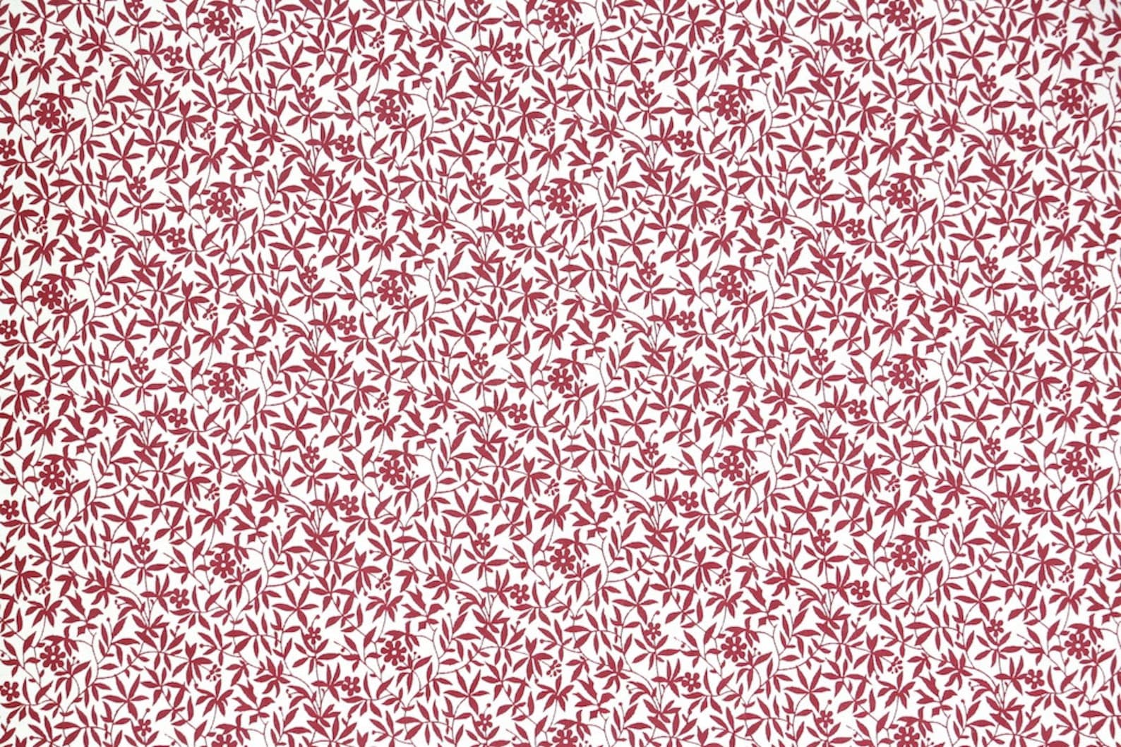 1970s Vintage Wallpaper by the Yard Laura Ashely Red and Etsy