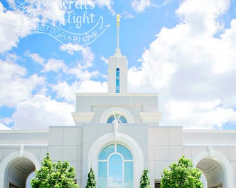 Mount Timpanogos Temple - Square Crop - Digital Download - Cheerful and Bright Fine Art Photography