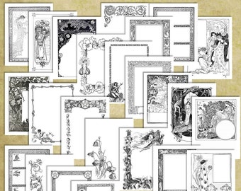 note paper 100 sheets Over 200 Customizable, Printable Book of Shadows, Grimoire, or Spell Book Pages 8.5 x 11 inches (lined and unlined version)