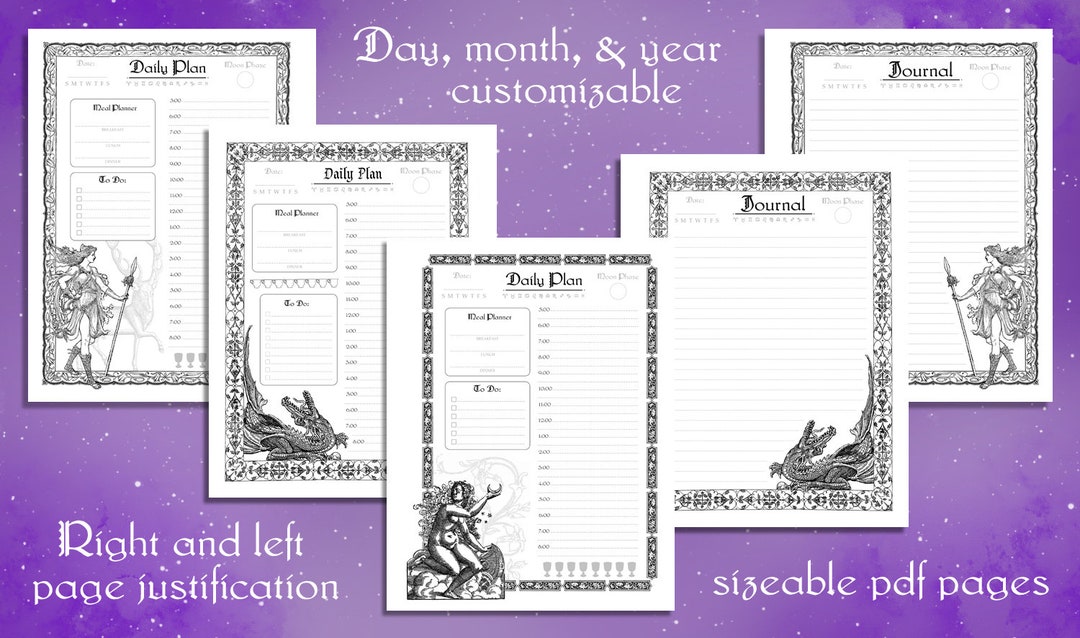 Printable Pagan Planner MEGA PDF File - Almost 300 Pages of ...
