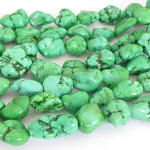 20mm Green Magnesite Nugget Beads, Extra Large Nuggets, Full Strand, Green Gemstone Beads, Mag201