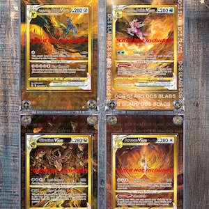 X4 Pokemon Giratina, Palkia, Arceus, Dialga, VSTAR Galarian Gallery GG67 GG68 GG69 GG70 Vitrines personnalisées de Crown Zenith