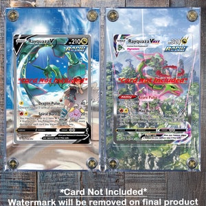 x2 Pokemon Rayquaza Vmax & V Alt Art 218/203 194/203Aangepaste hoesjes