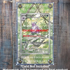 Pokemon 151 Nidoking 174/165 Vitrine personnalisée de Pokemon 151
