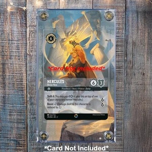 Disney Lorcana Hercules Divine Hero 215/204 Kapitel 2 Custom Hülle