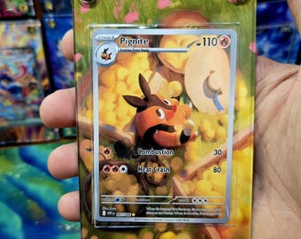Pokemon Pignite IR 097/086 White Flare Extended Art Case - Etsy Ireland