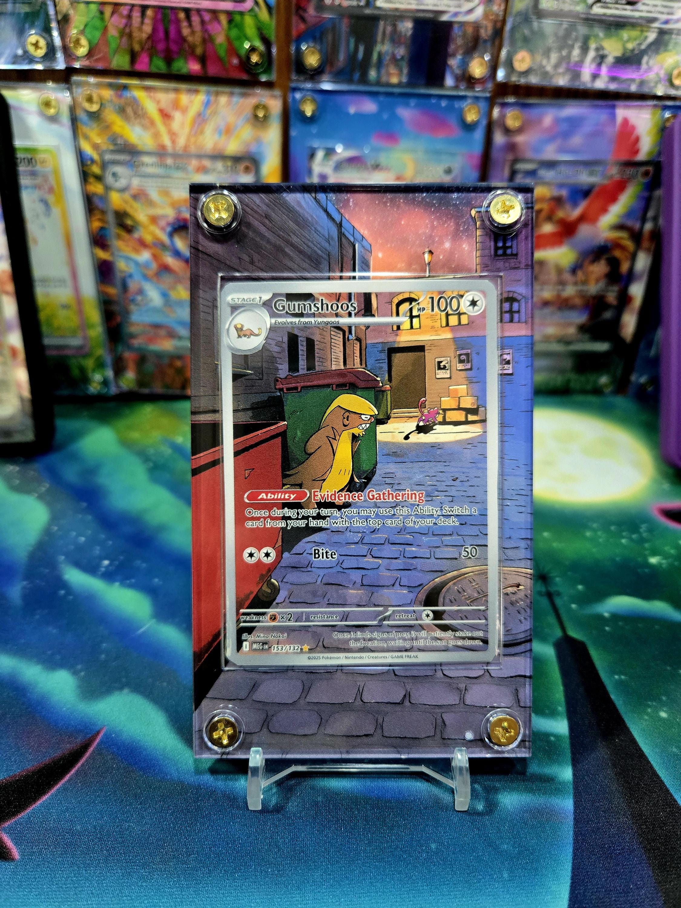 Pokemon Gumshoos 153/132 IR Mega Evolution Extended Art Custom Case - Etsy