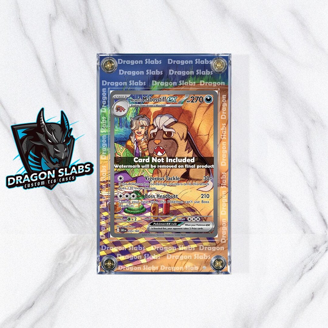 Pokemon Arven's Mabosstiff Ex 235/182 Destined Rivals Extended Art Case -  Etsy