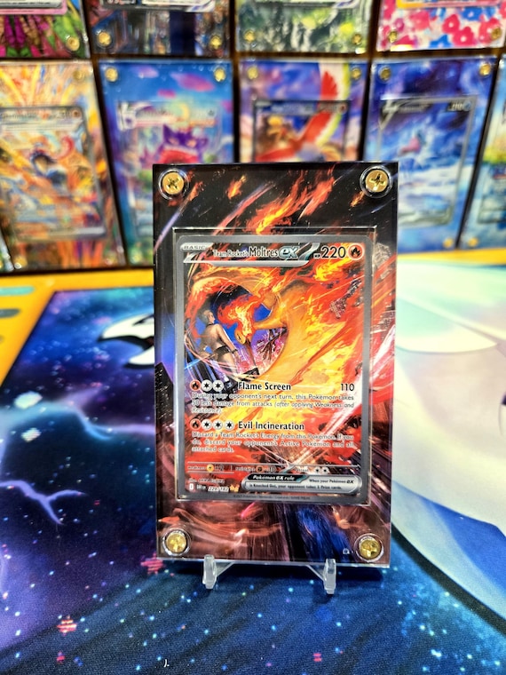 Pokemon Team Rocket's Moltres Ex 229/182 Destined Rival Extended Art Case -  Etsy