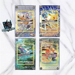 x4 Eevee Flareon Jolteon Vaporeon TG Brilliant Stars Extended Artwork Cases
