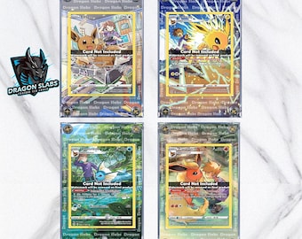 x4 Eevee Flareon Jolteon Vaporeon TG Brilliant Stars Extended Artwork Cases