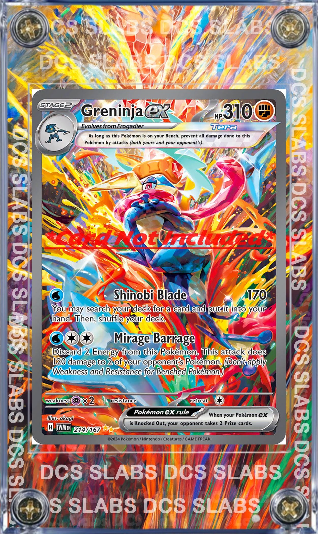 春夏新作 SIR EX Greninja Pokemon Twilight Custom 214/167 Masquerade ポケモンカードゲーム