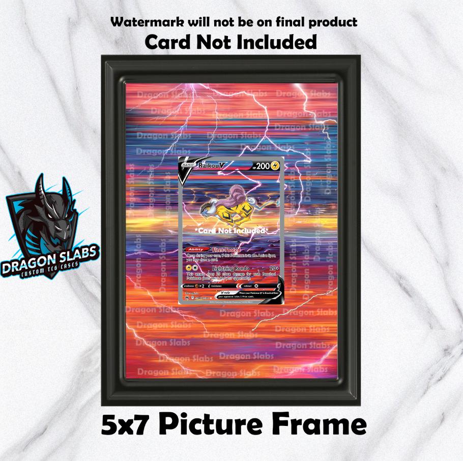 Raikou V GG41/GG70 Crown Zenith Pokemon Extended Art Frame 5x7