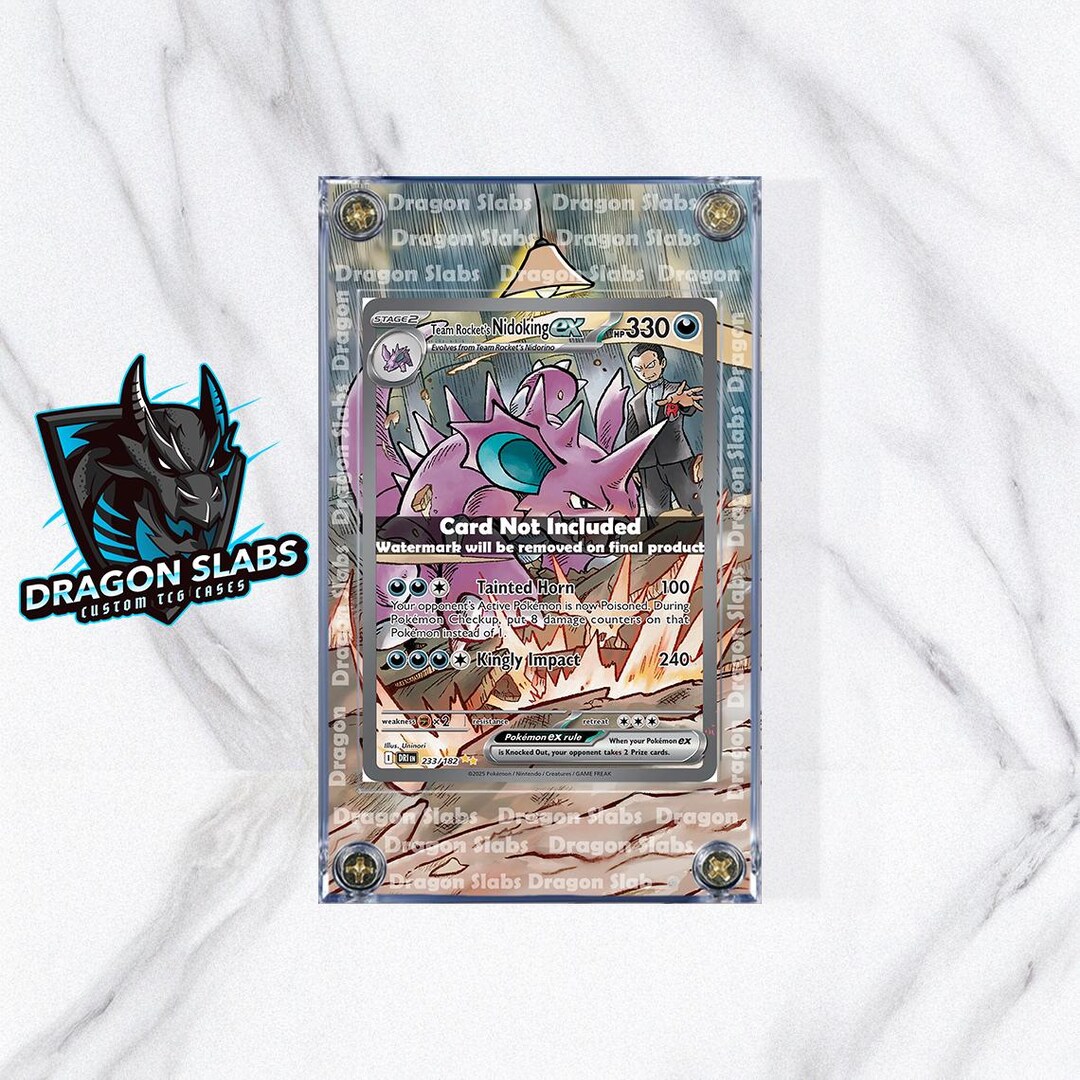 Pokemon Nidoking Ex 233/182 Destined Rivals Extended Art Case - Etsy