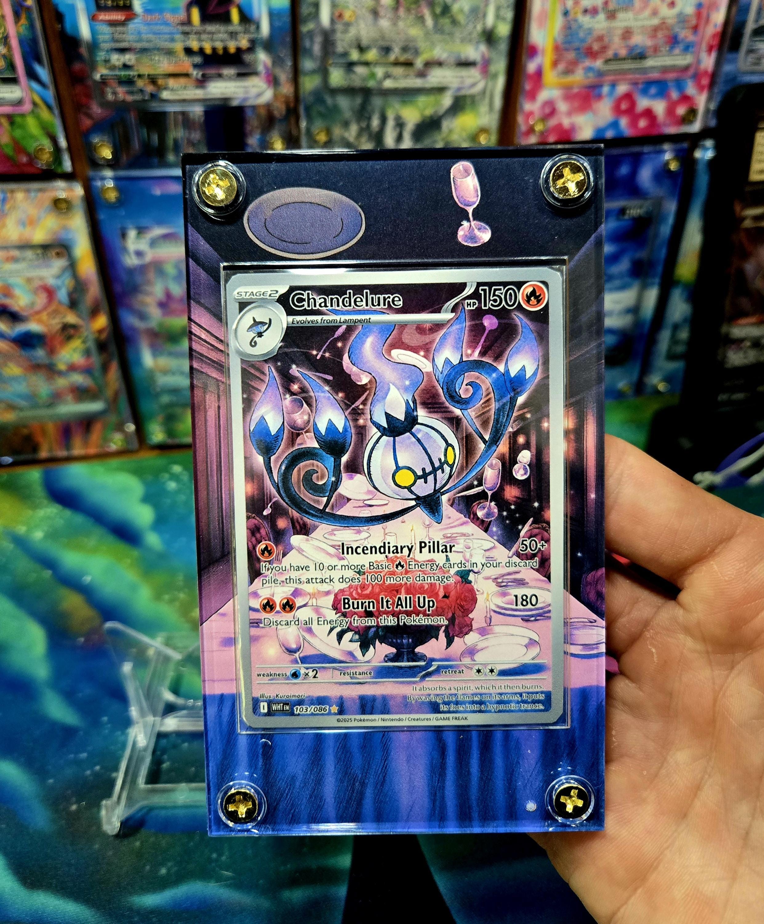 pokemon chandelure card Chandelure V (247/264) [Sword & Shield: Fusion Strike] – Black Swamp Games main image 0