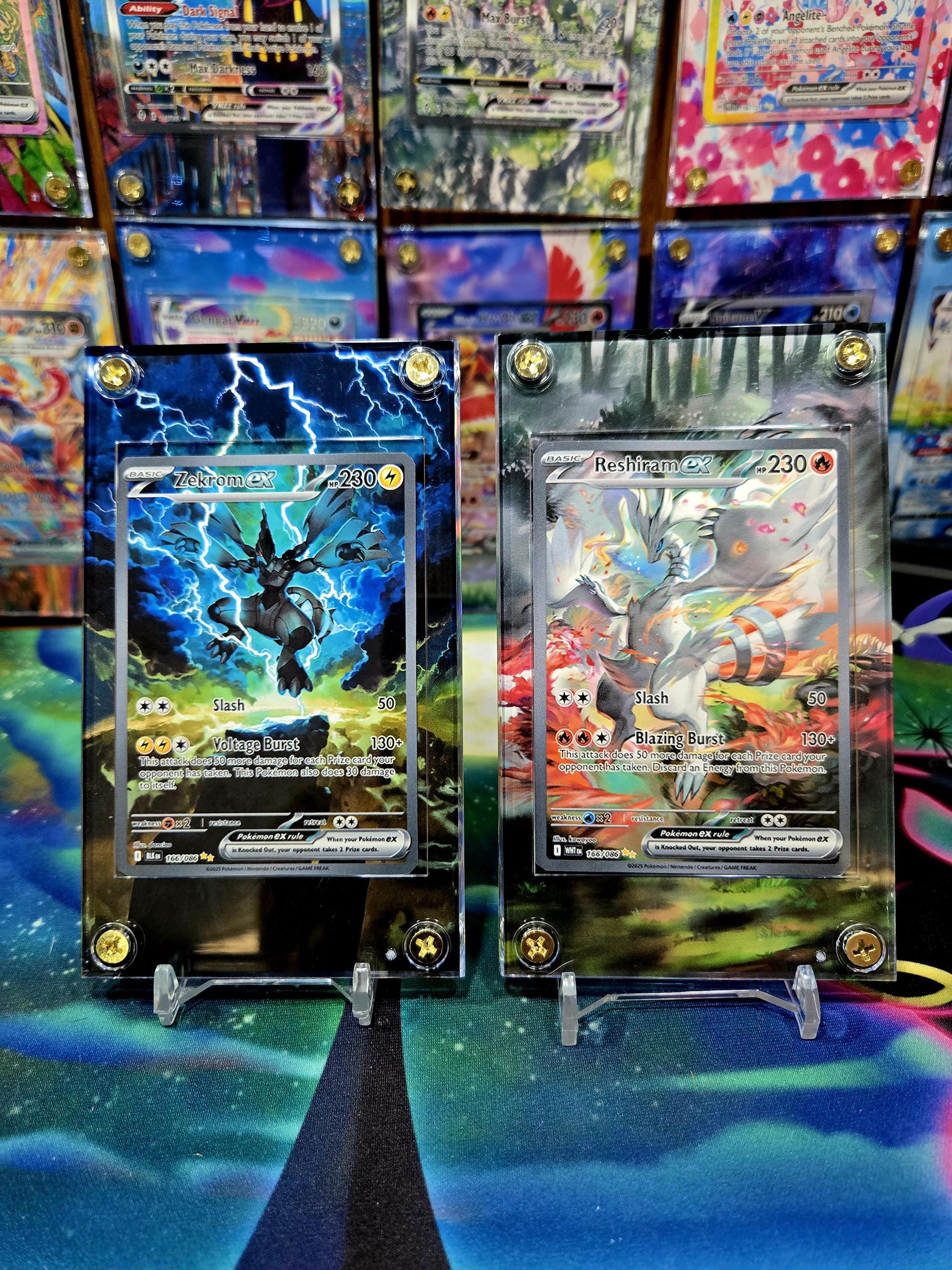 Reshiram EX Zekrom EX 2枚セット X2 Pokemon Zekrom EX & Reshiram EX 166 White Flare Extended Art
