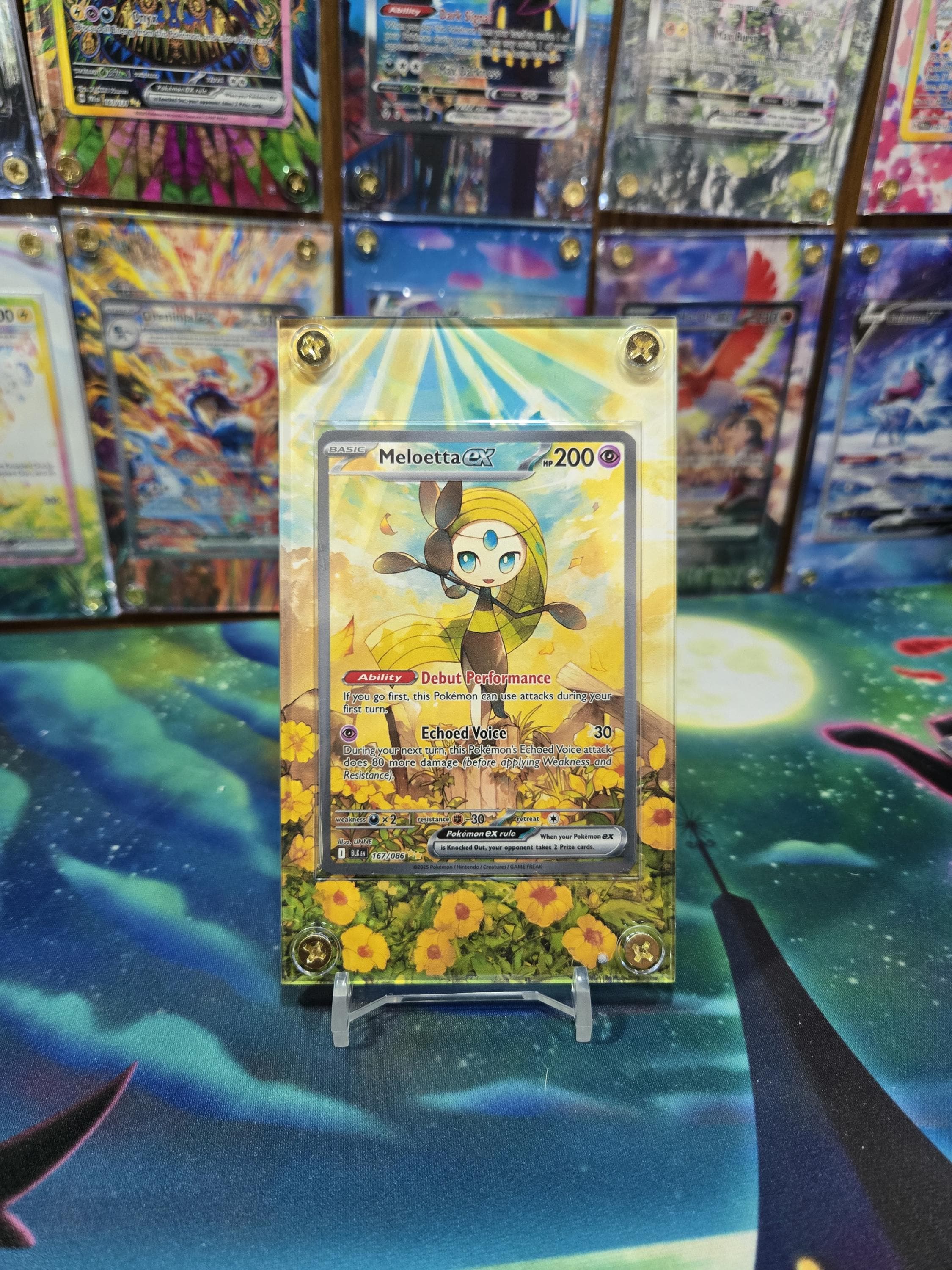 Pokemon Meloetta EX 167/086 SIR Black Bolt Extended Art Case - Etsy UK Pokemon Meloetta EX 167/086 SIR Black Bolt Extended Art Case - Etsy UK