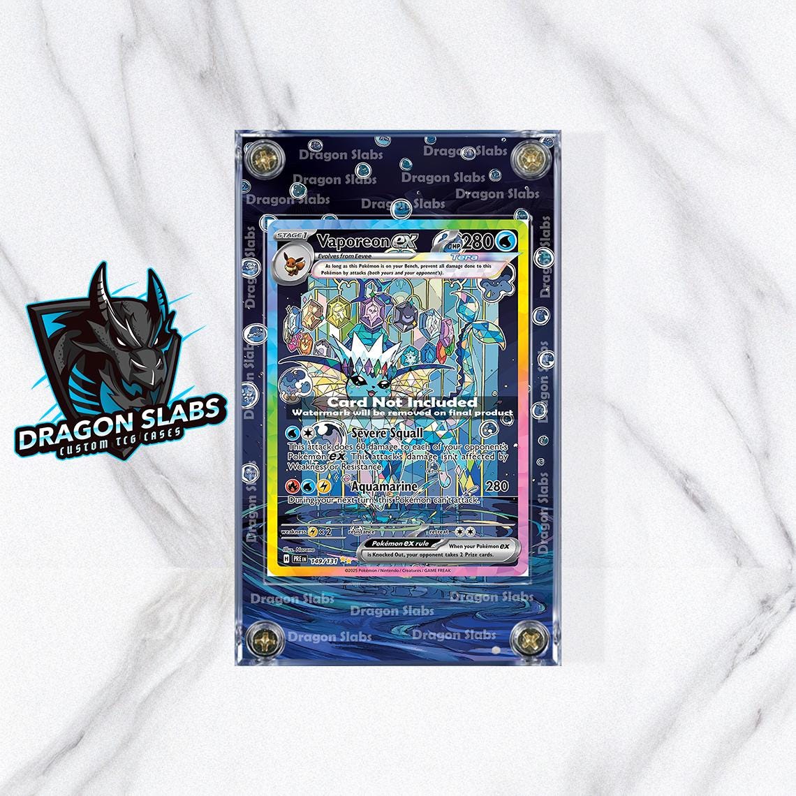 Pokemon Card Vaporeon EX SIR 149/131 Prismatic Evolutions Custom Case - Etsy Pokemon Card Vaporeon EX SIR 149/131 Prismatic Evolutions Custom Case - Etsy