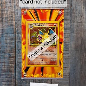 Dalle de vitrine personnalisée Charizard. Convient à la base, à la base 2, à la collection légendaire ou au XY Evolutions Charizard !