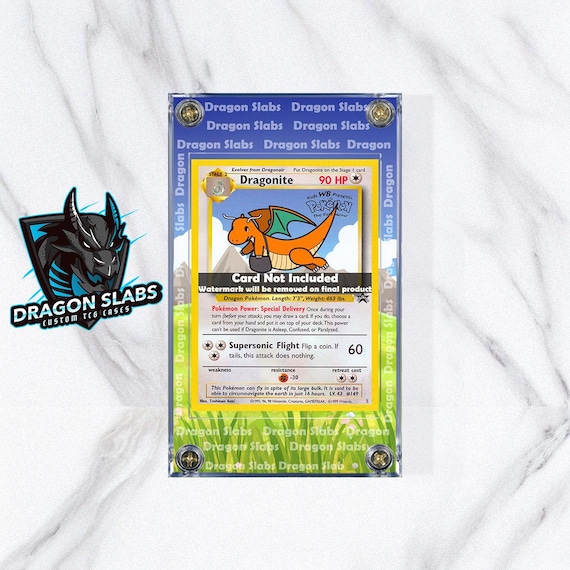 first edition pokemon cards psa 10 Dragonite pose swap Custom Orica card – RushforTacos Custom Cards main image 0