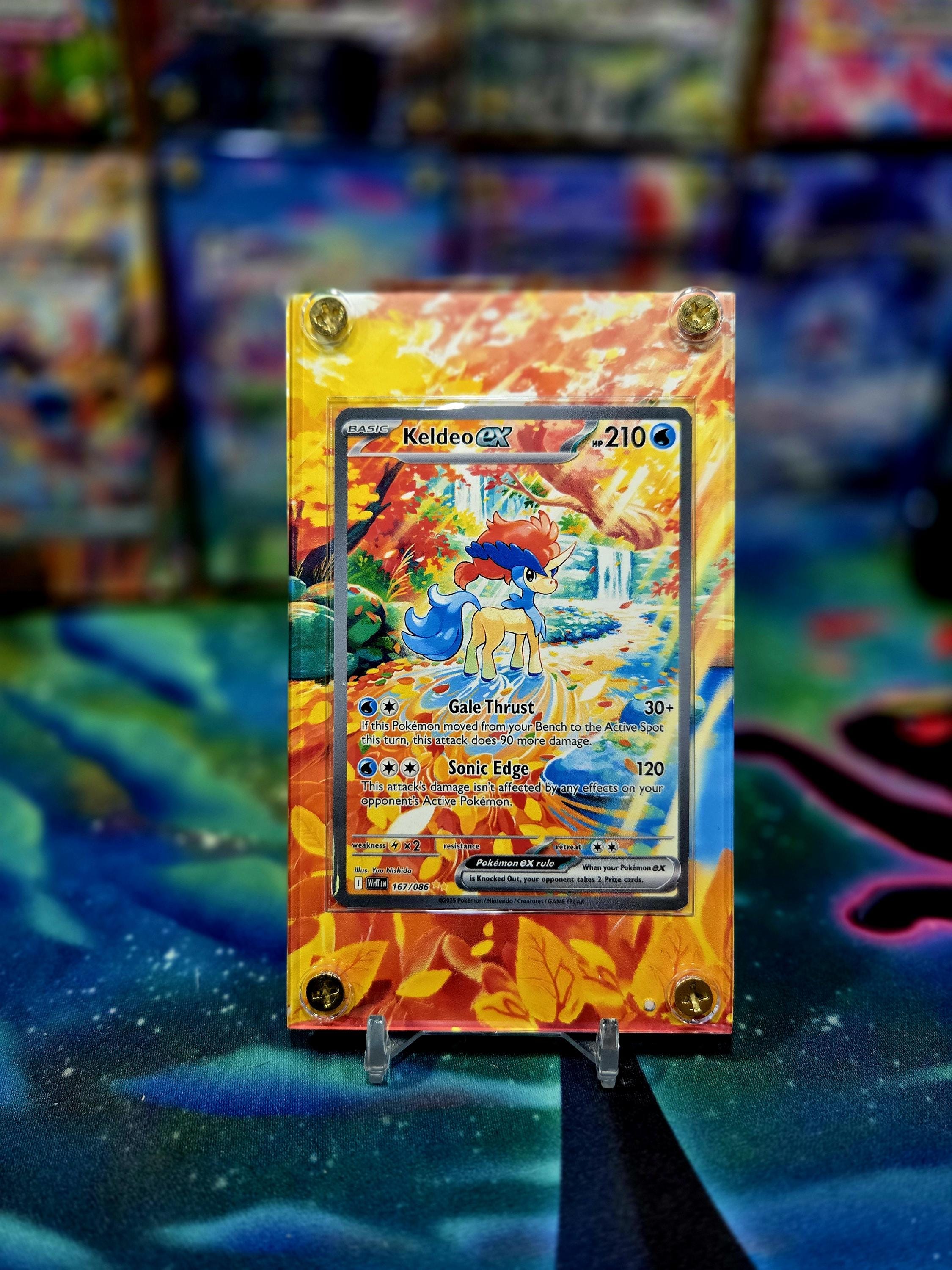 keldeo ex pokemon card Keldeo EX ( Full Art) (142/149) [Black & White: Boundaries Crossed] Lightly Played Holofoil main image 1