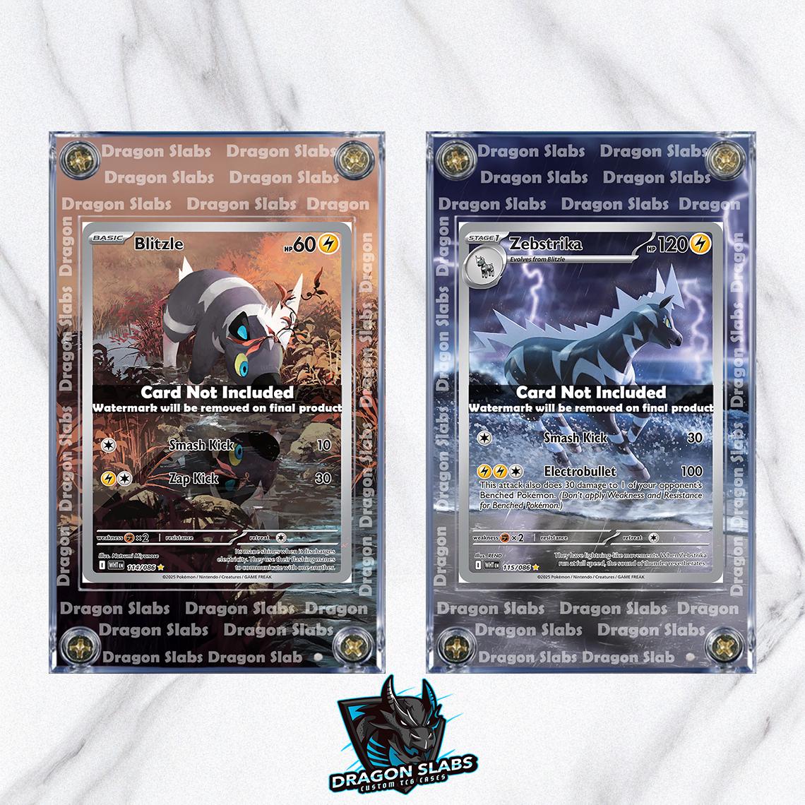 X2 Pokemon Blitzle Zebstrika 114 115 IR White Flare Extended Art