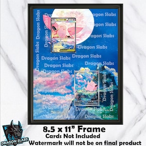 Clefairy & Mega Clefable EX Perfect 094 119 Order Art 11 x 8.5" Frame