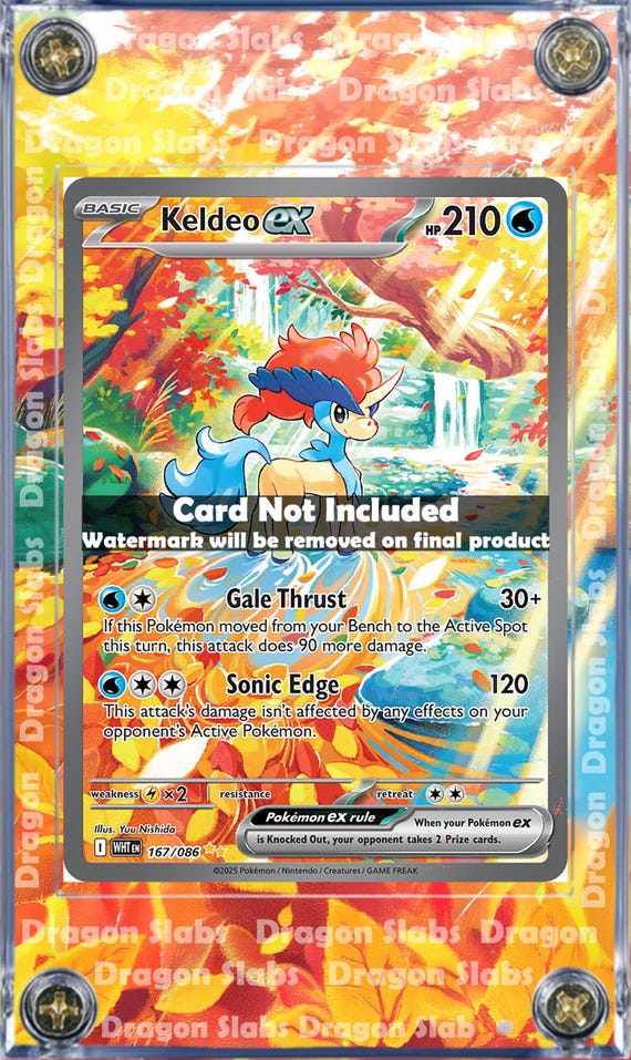 Buy Pokemon Keldeo EX 167/086 White Flare Extended Art Case Online in India  - Etsy