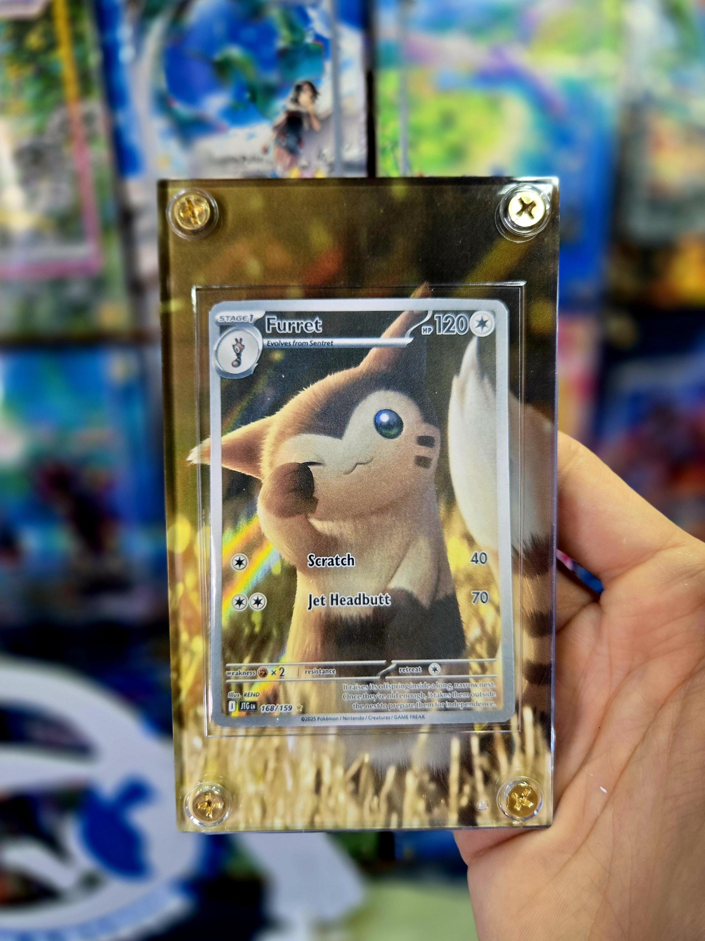 Pokemon Furret 168/159 Journey Together Extended Art Custom Case - Etsy