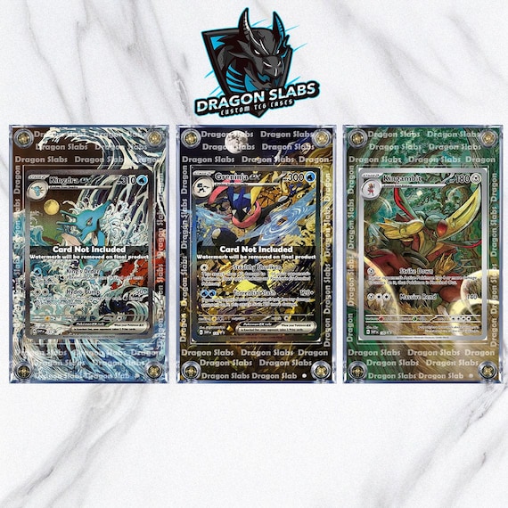 X3 Pokemon Greninja, Kingdra EX, Kingambit 130 SIR Promo 131 132
