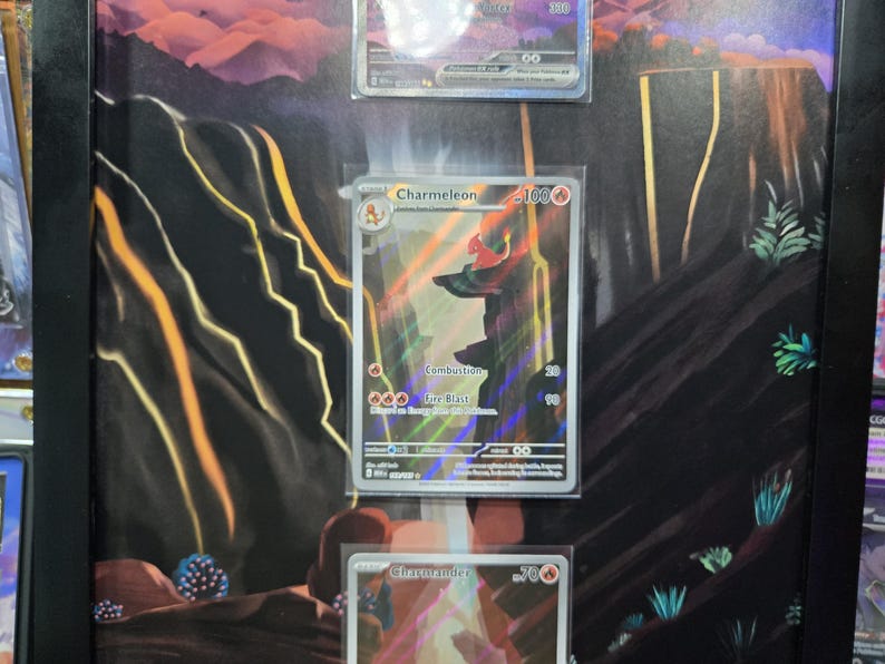Pokemon 151 Charizard EX Charmeleon Charmander 8.5 X 14