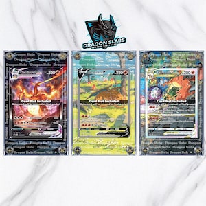 X3 Pokémon Charizard V Vstar Vmax SWSH260 261 262 Promo Vitrinas personalizadas Arte extendido