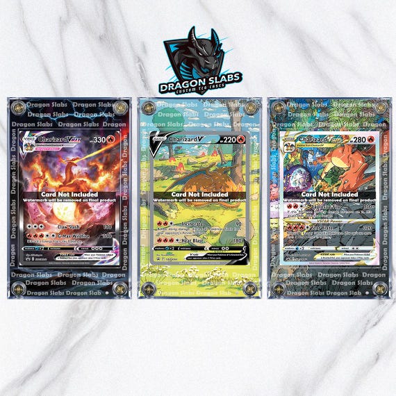 X3 Pokemon Charizard V Vstar Vmax SWSH260 261 262 Promo Custom Display Cases Extended Artwork - Etsy X3 Pokemon Charizard V Vstar Vmax SWSH260 261 262 Promo Custom Display Cases Extended Artwork - Etsy