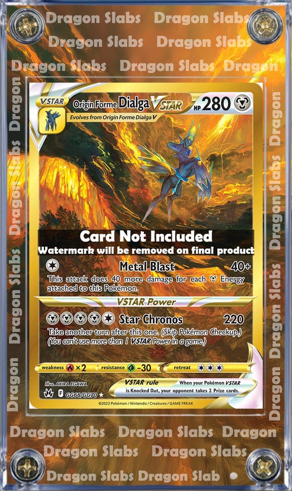 Pokemon Dialga VSTAR GG68 Crown Zenith Promo Alt Art Extended Art Case -  Etsy
