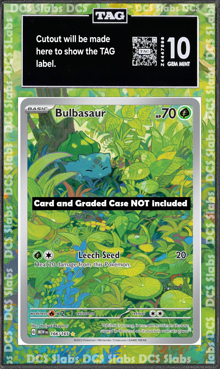 Bulbasaur 166/165 PSA Bgs CGC Tag Extended Artwork Pokemon 151 - Etsy Bulbasaur 166/165 PSA Bgs CGC Tag Extended Artwork Pokemon 151 - Etsy