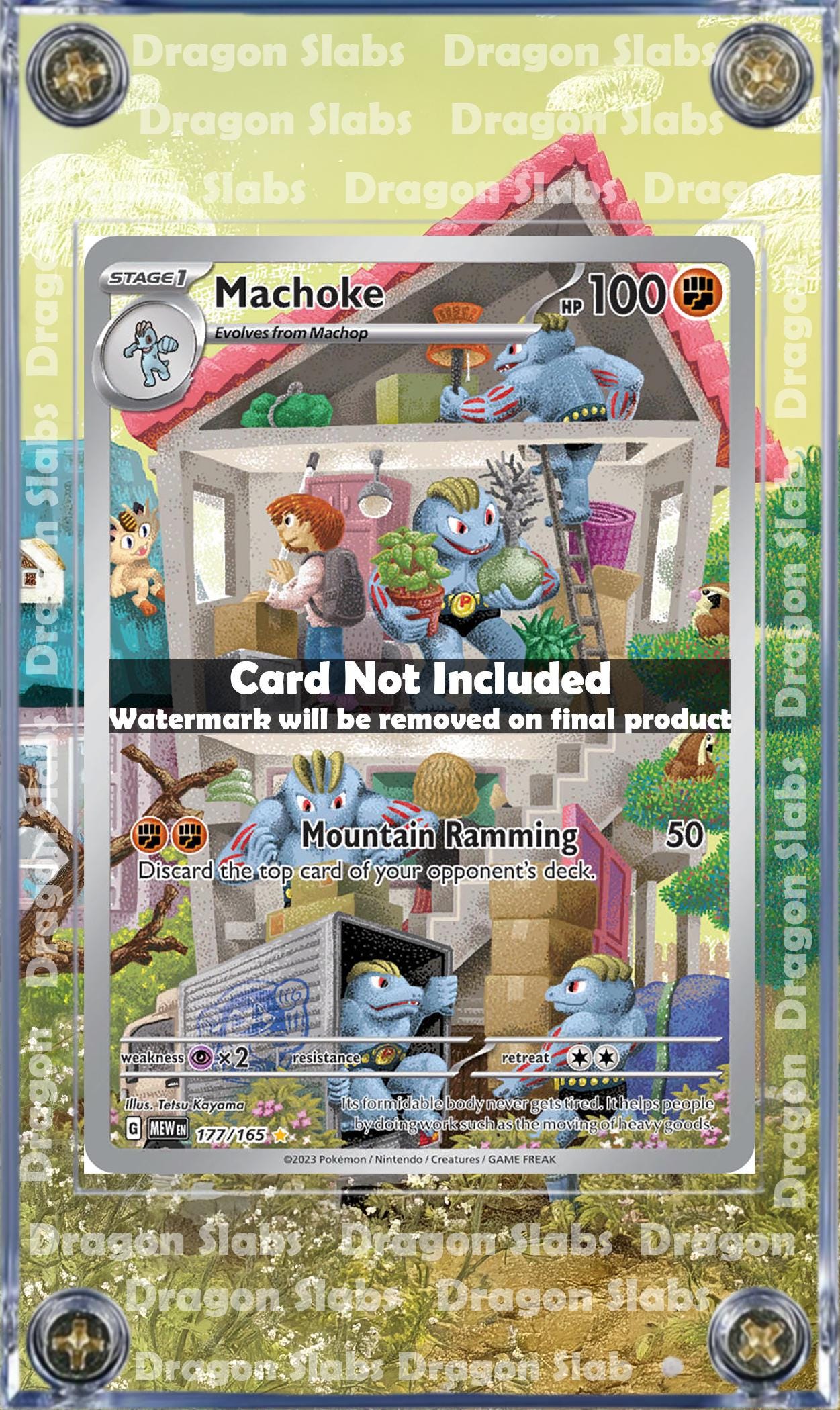 Machoke 177/165 Illustration Rare - Scarlet & Violet 151 - Pokemon TCG Card  (Lightly Played)