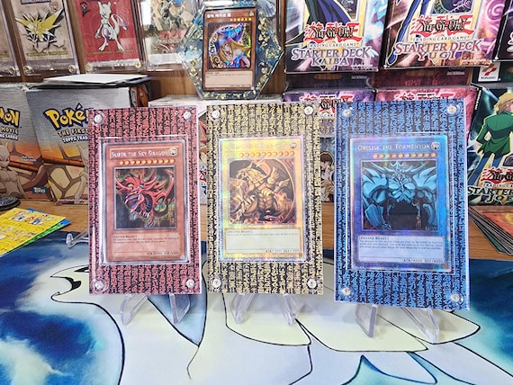 X3 Yugioh Prismatic Hyrogliphics Egyptian Gods Case Slabs - Winged Dragon  of Ra, Slifer the Sky Dragon, Obelisk the Tormentor - Etsy