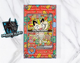 Custodia con illustrazione estesa di Meowth EX 121/088 in ordine perfetto