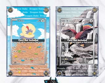 x2 Pokemon Rufflet & Braviary 154 155 IR Black Bolt Extended Art Cases