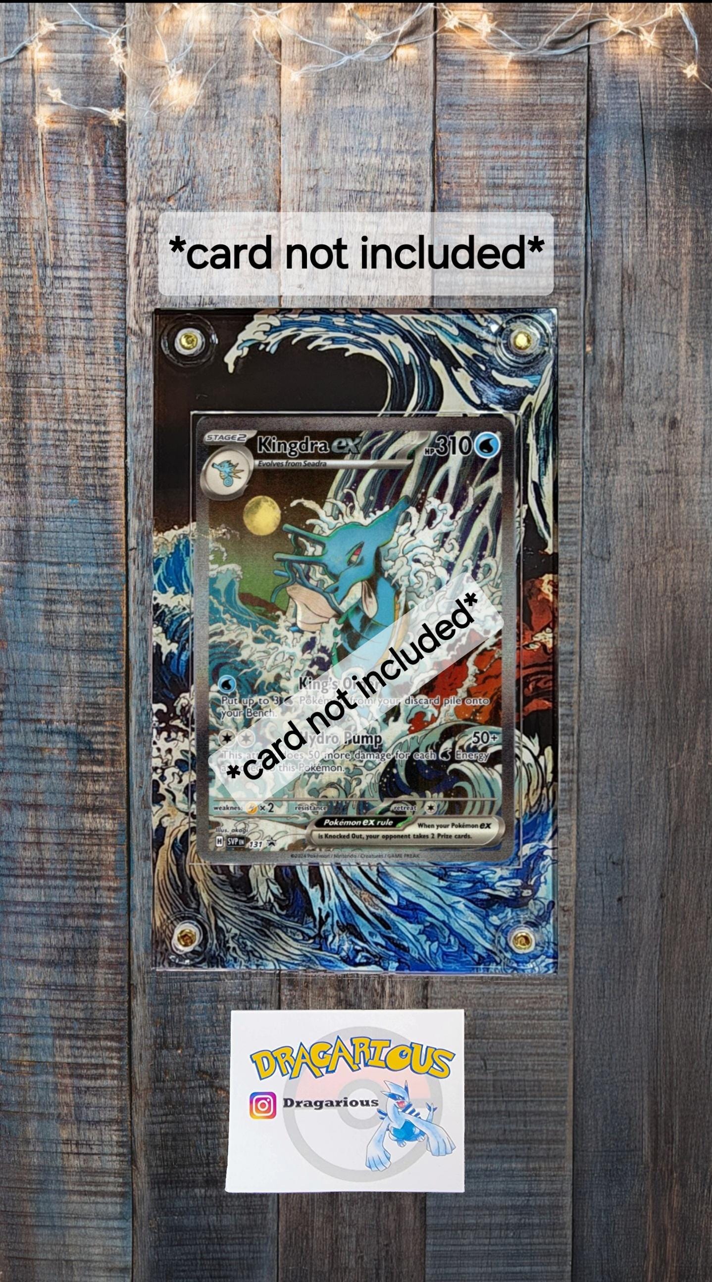 旅順戦勝記念品 Pokemon Kingdra EX SIR Promo 131 SV Shrouded Fable Custom
