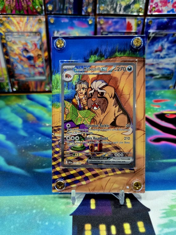 Pokemon Arven's Mabosstiff Ex 235/182 Destined Rivals Extended Art Case -  Etsy