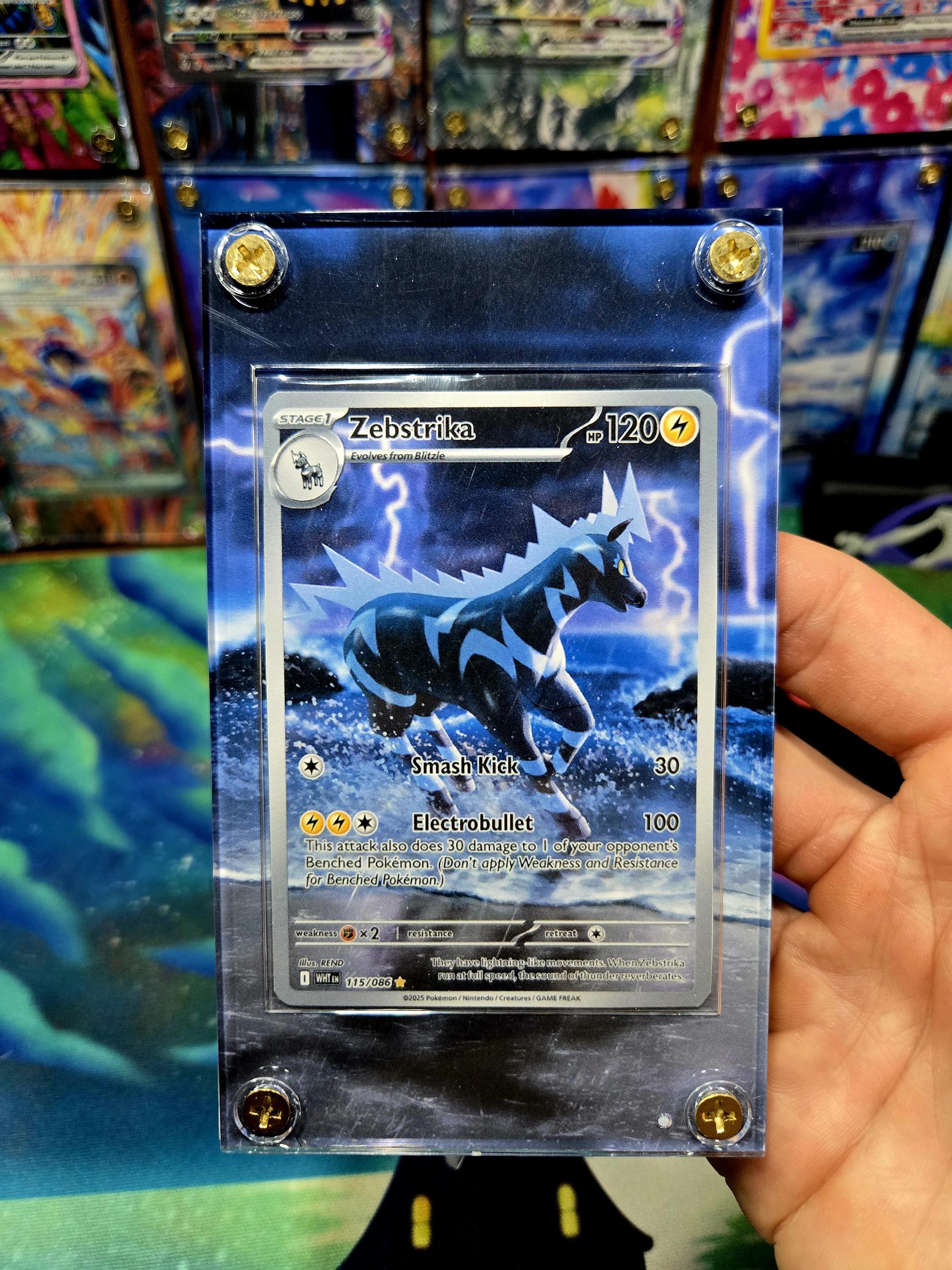 pokemon Walker様メタルポスター12点セット Pokemon Zebstrika 115/086 IR White Flare Extended Art Case - Etsy
