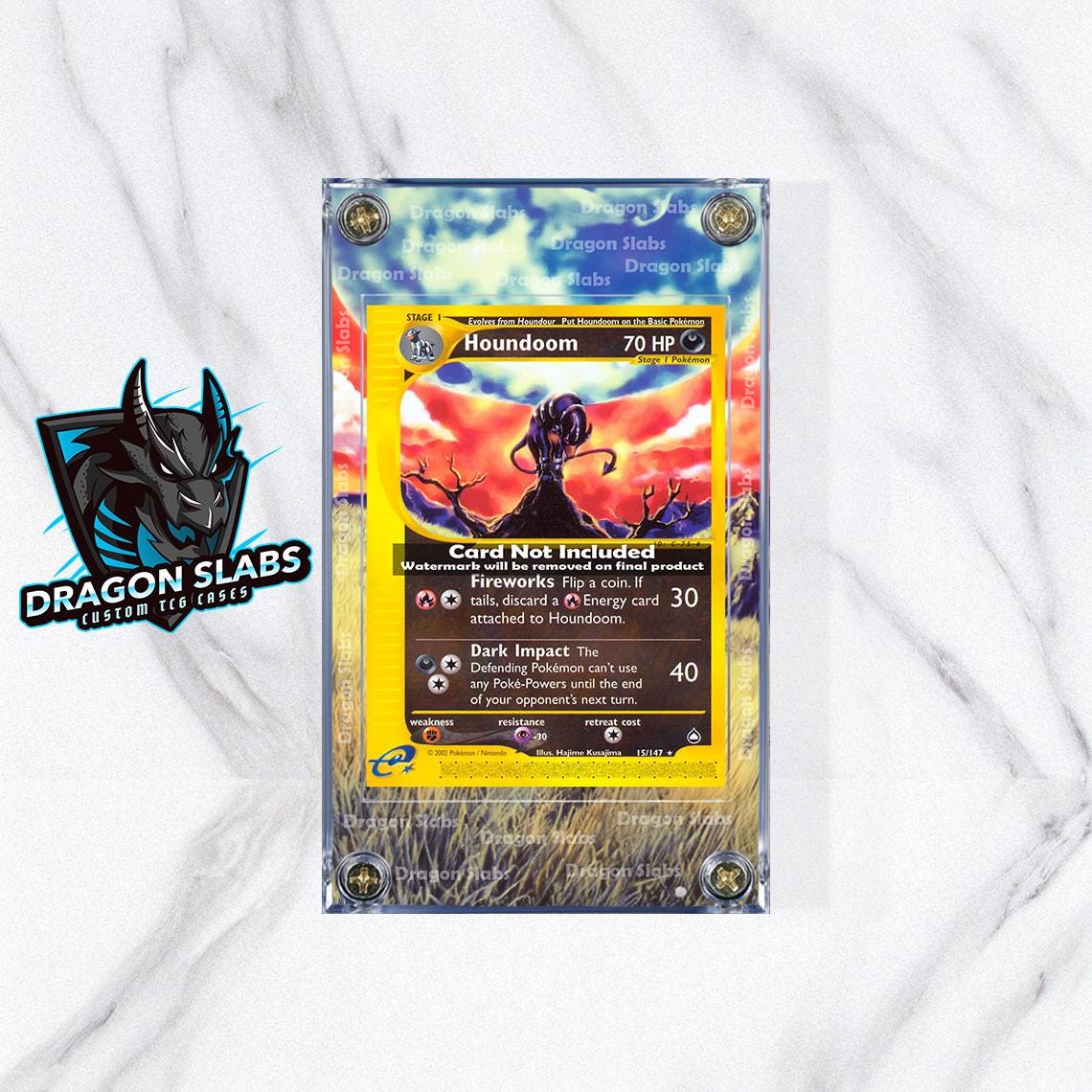 Pokemon Houndoom Aquapolis 15/147 Extended Artwork Case - Etsy Finland